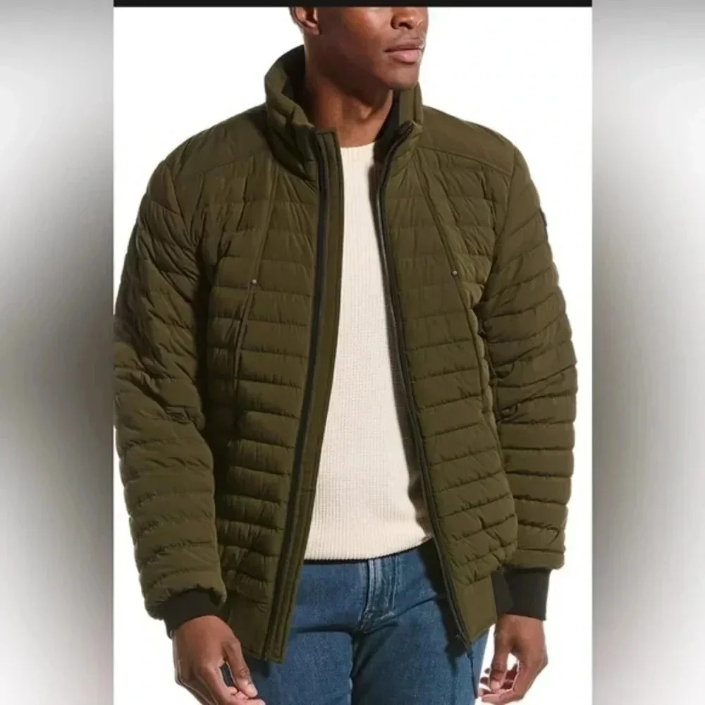Moose Knuckles Olive Bomber Jacket